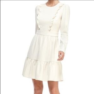 Gam Meets Glam cream long sleeve dress